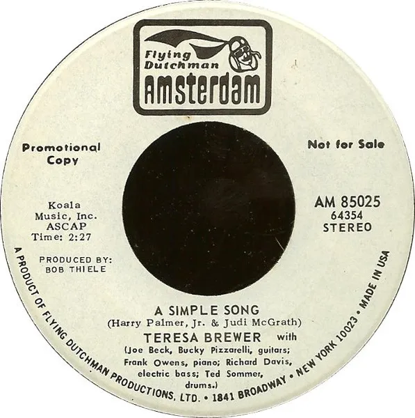 A Simple Song / Singin' A Doo Dah Song