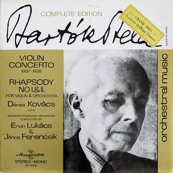 Violin Concerto · Rhapsody No I. & II.
