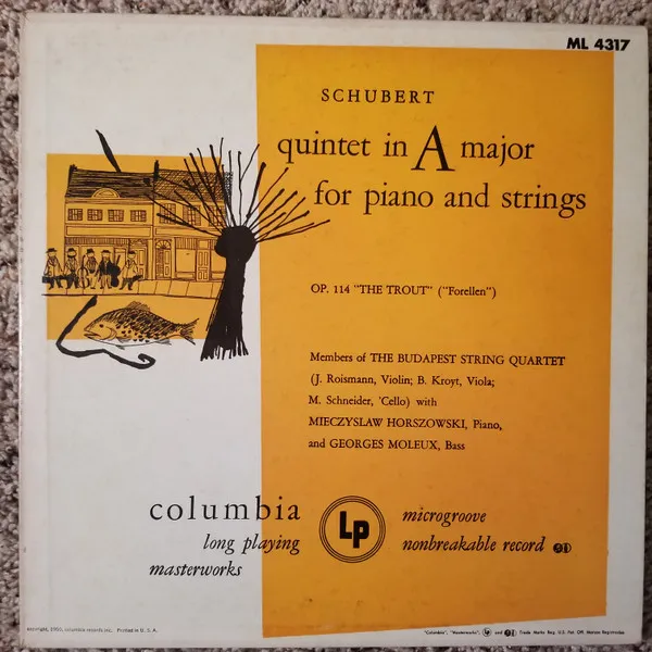 Quintet In A Major For Piano And Strings Op. 114 "The Trout" ("Forellen")