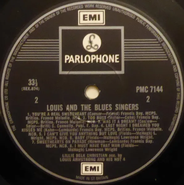 Louis & The Blues Singers 1925~1929