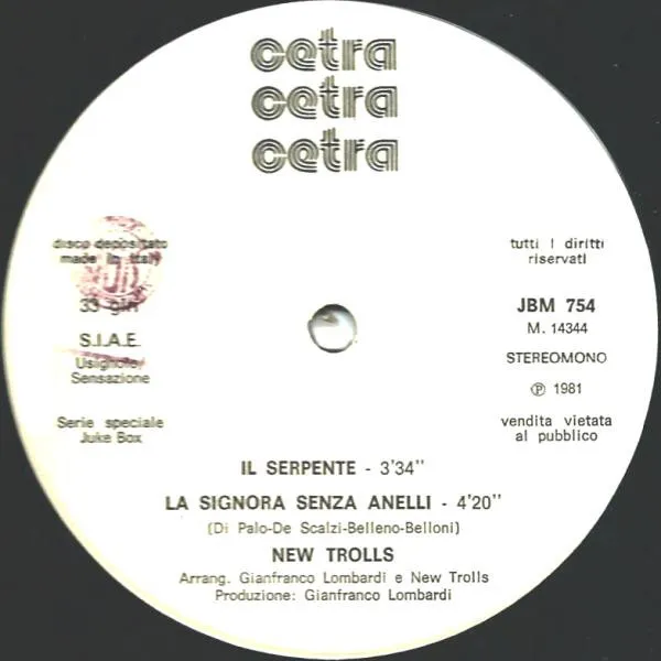 Il Serpente - La Signora Senza Anelli / Valeria Come Stai? - Trappole