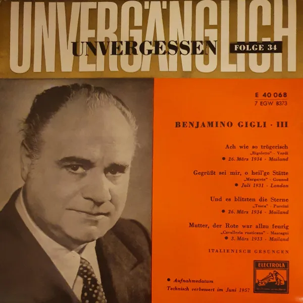 Benjamino Gigli - III