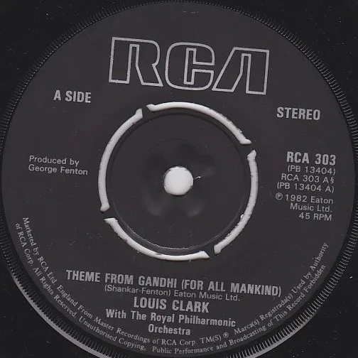 Theme From Gandhi (For All Mankind) / The Girl In Blue