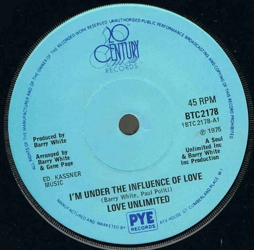 I'm Under The Influence Of Love