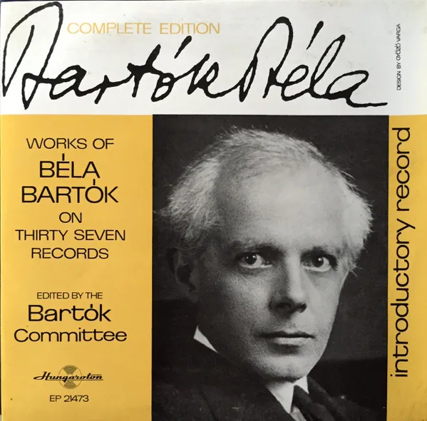 Introductory Record Of The Bartók Complete Edition