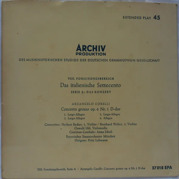 Concerto Grosso Op. 6 Nr. 1 D-dur