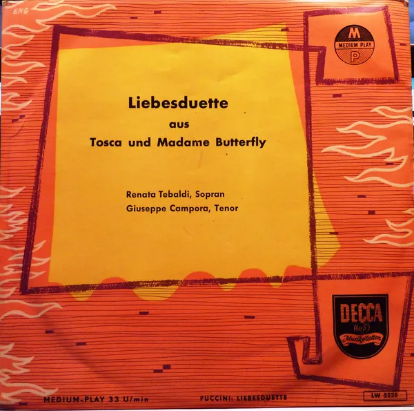 Liebesduette Aus Tosca Und Madame Butterfly