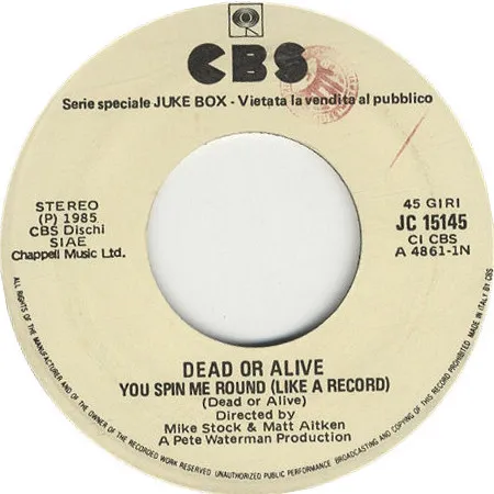 You Spin Me Round (Like A Record) / Me Ne Andrò
