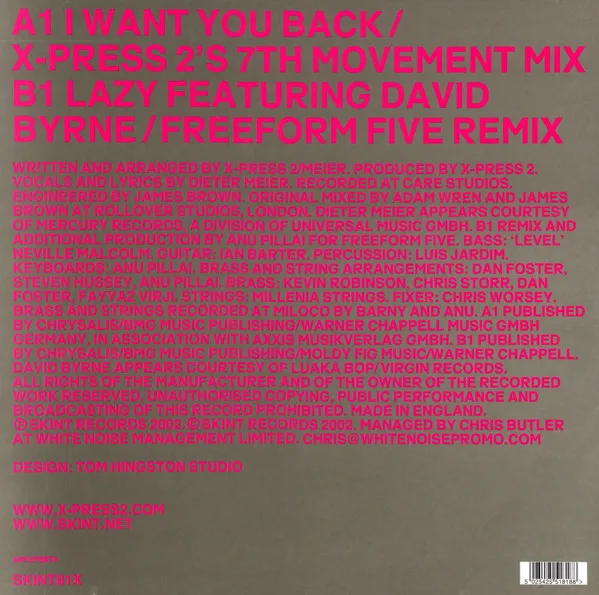 I Want You Back / Lazy (Remixes)