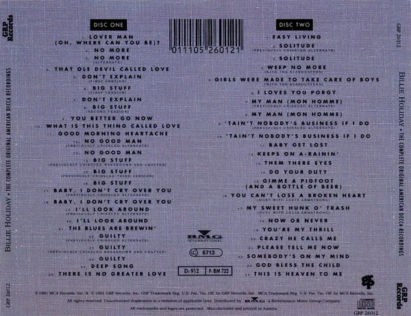 The Complete Original American Decca Recordings