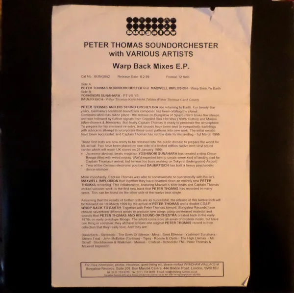 Warp Back To Earth (The Mixes E.P.)
