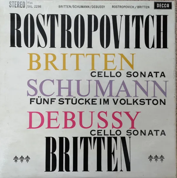 Mstislav Rostropovich And Benjamin Britten