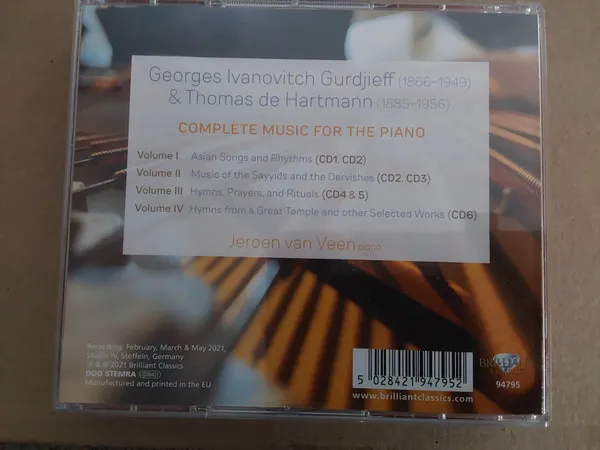 Gurdjieff / De Hartmann: Complete Music For the Pi