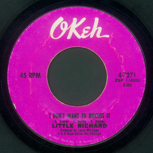 I Don't Want To Discuss It / Hurry Sundown