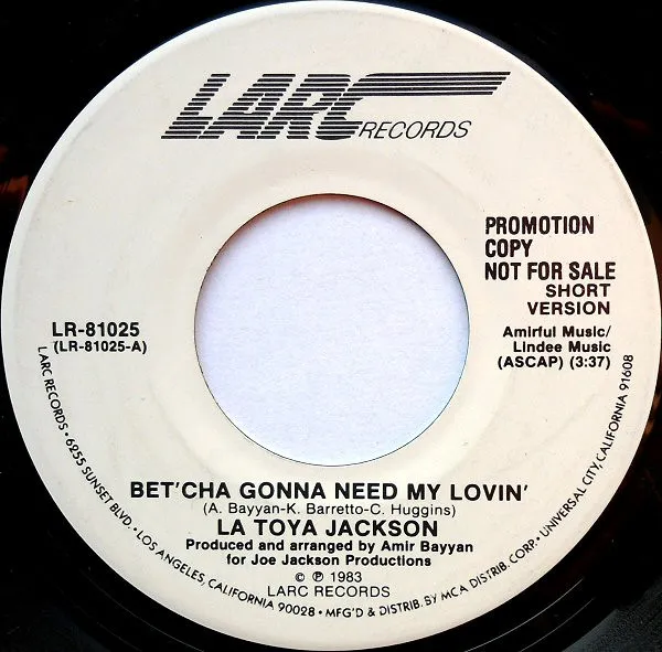 Bet'cha Gonna Need My Lovin'
