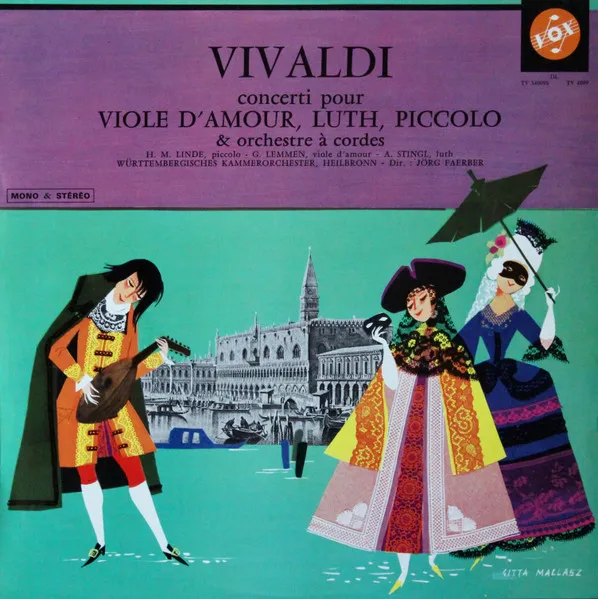 Concerti pour Viole D'Amour, Luth, Piccolo