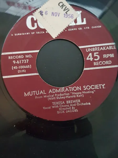 Mutual Admiration Society / Crazy With Love