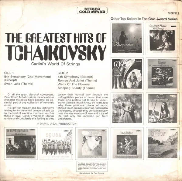 The Greatest Hits Of Tchaikovsky