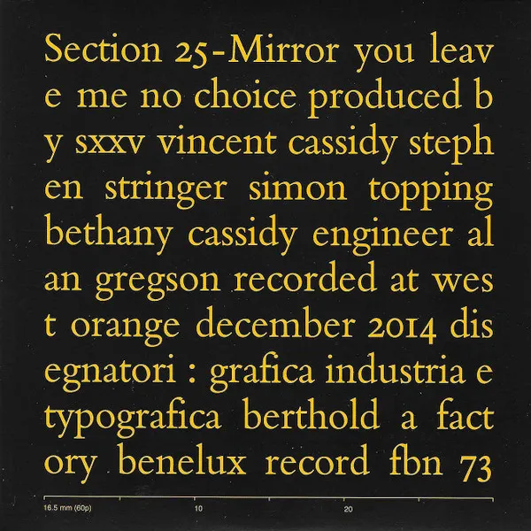 Mirror / You Leave Me No Choice