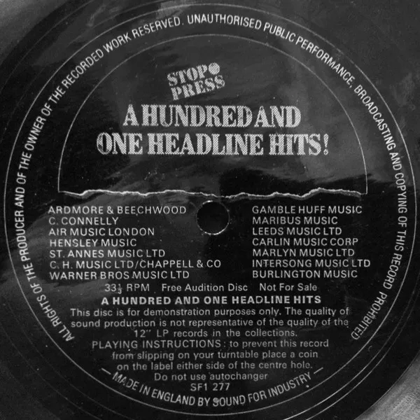 A Hundred And One Headline Hits!