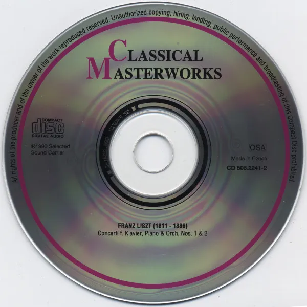 Concerti F. Klavier & Orchester = Piano & Orchestra Nos. 1 & 2