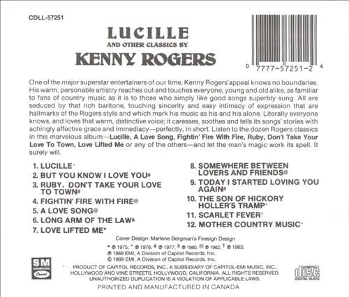 Lucille And Other Classics By Kenny Rogers
