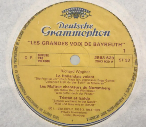 Bayreuth Les Grandes Voix Volume I