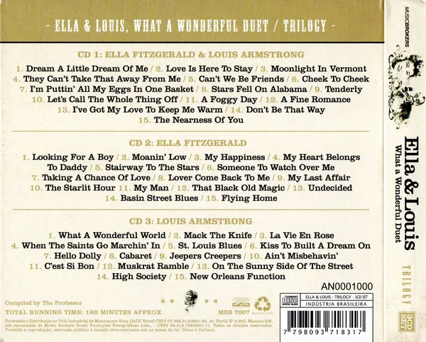 Ella & Louis - What a Wonderful Duet/Trilogy