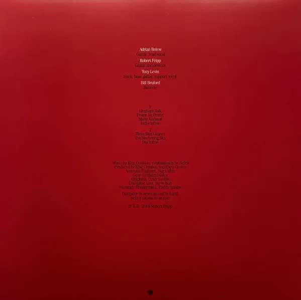 Discipline (40th Anniversary Edition) (Stereo Mixes By Steven Wilson & Robert Fripp) (200g)