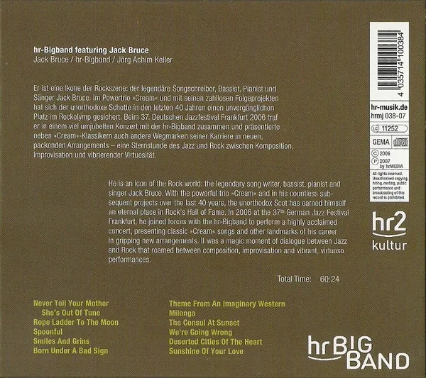 HR-Bigband Featuring Jack Bruce