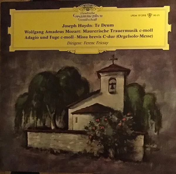 Te Deum, Maurerische Trauermusik C-moll, Adagio und Fuge C-moll, Missa brevis C-Dur (Orgelsolo-Messe)