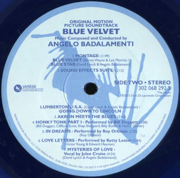 Blue Velvet (Original Motion Picture Soundtrack)