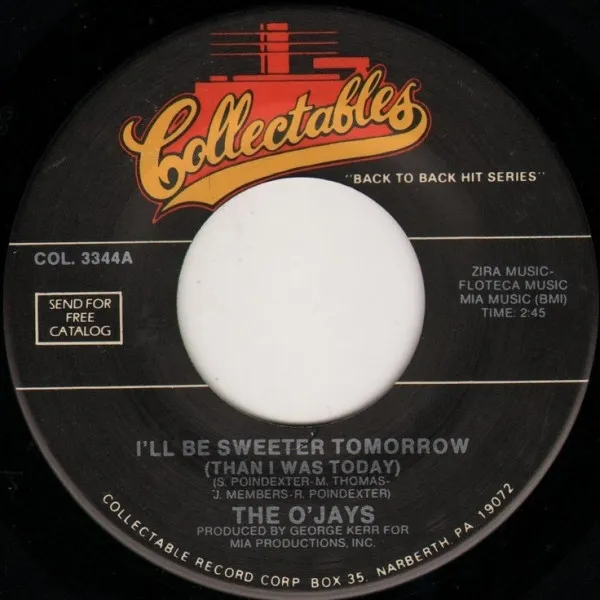 I'll Be Sweeter Tomorrow (Than I Was Today) / Look Over Your Shoulder