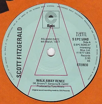 Walk Away Renee / Please Say Hi To Billy