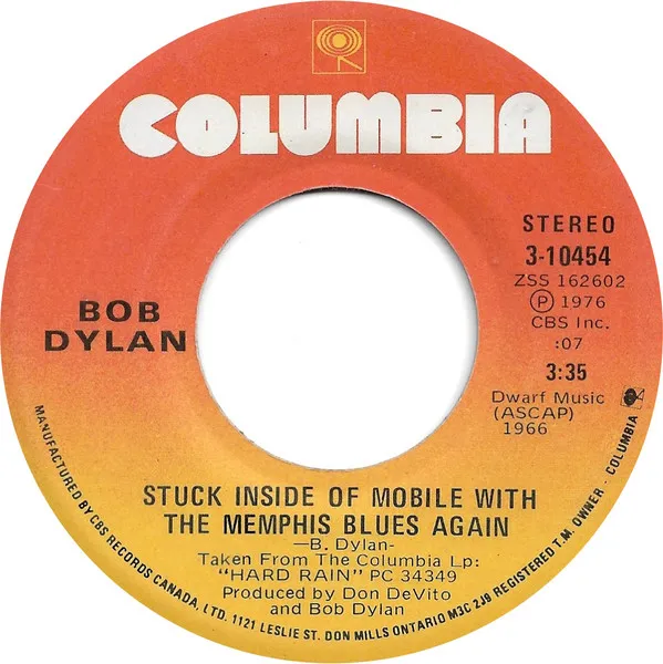 Stuck Inside Of Mobile With The Memphis Blues Again / Rita May