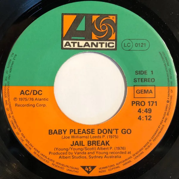 Baby Please Don't Go / Jail Break