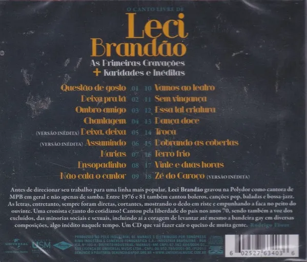 O Canto Livre De Leci Brandão