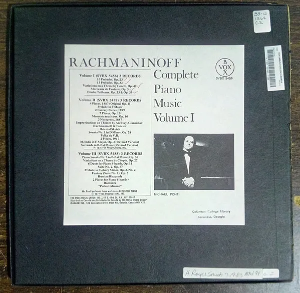 Piano Music,  Volume I