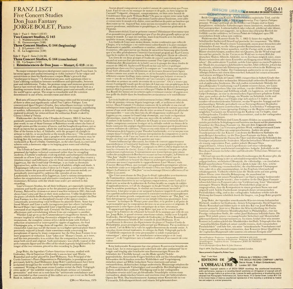 Five Concert Studies / Don Juan Fantasy