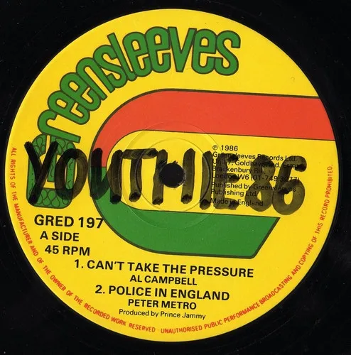 Can't Take The Pressure / Police In England