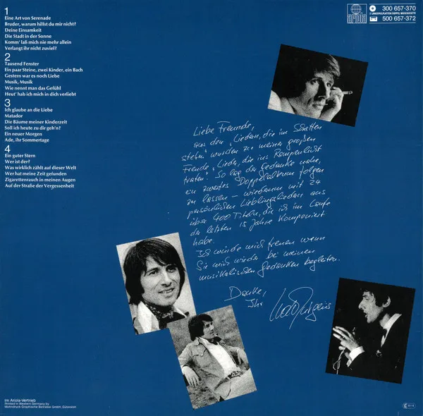 Lieder, Die Im Schatten Stehen 3+4
