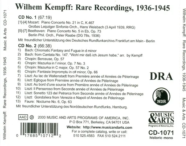 Rare Recordings (1936-1945)