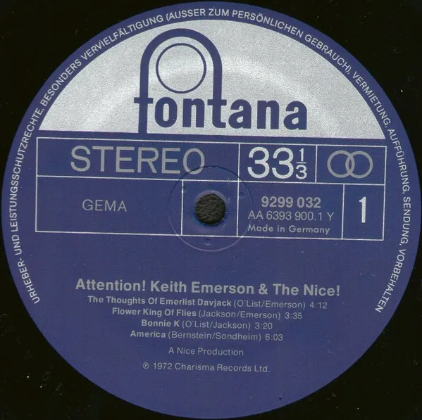 Attention! Keith Emerson & The Nice