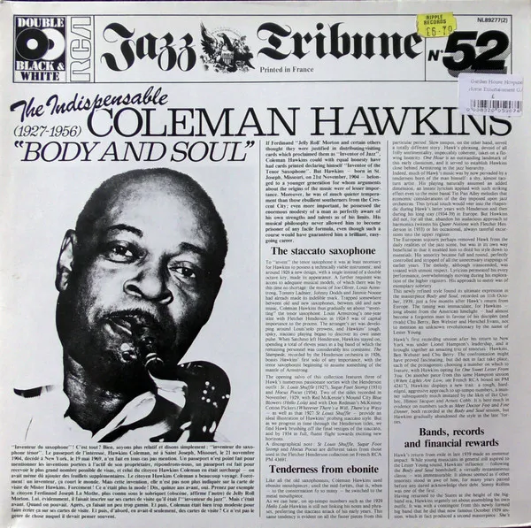 The Indispensable Coleman Hawkins "Body And Soul" (1927-1956)