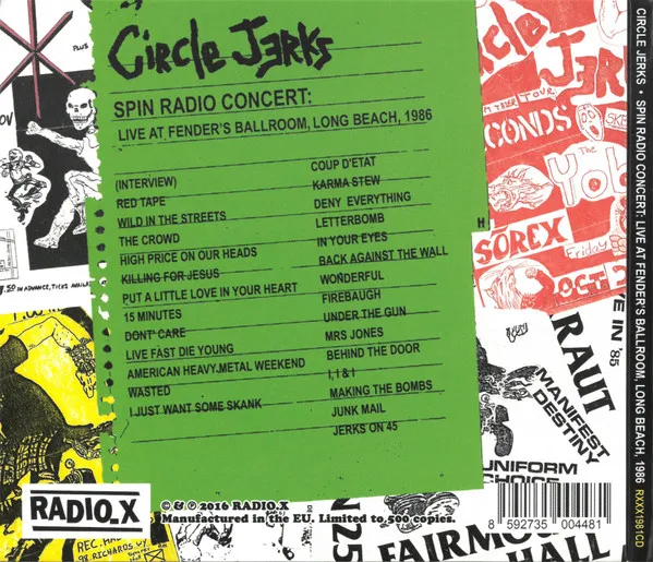 Spin Radio Concert: Live At Fender's Ballroom, Long Beach, 1986
