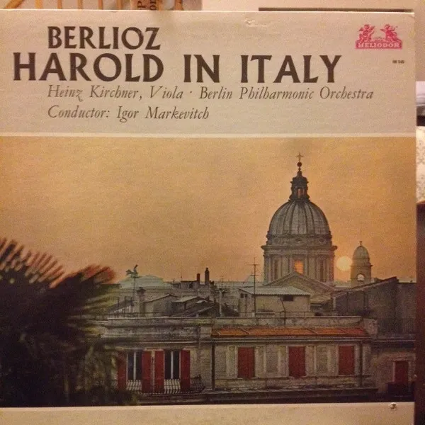 Berlioz - Harold In Italy Op.16 - Heinz Kirchner, Viola. Berlin Philharmonic Orchestra. Conductor: Igor Markevitch