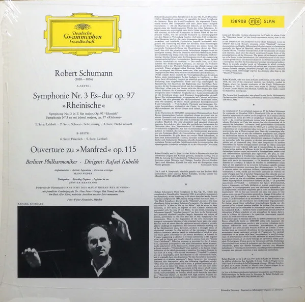 »Rheinische Symphonie« = "Rhenish" = »Rhénane« /  Manfred Ouverture Op. 115