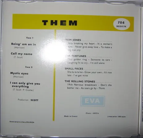Bring 'Em On In - Call My Name - Mystic Eyes - I Can Only Give You Everything