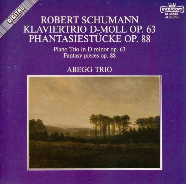 Piano Trio In D Minor op.63 -Fantasy Pieces op.88