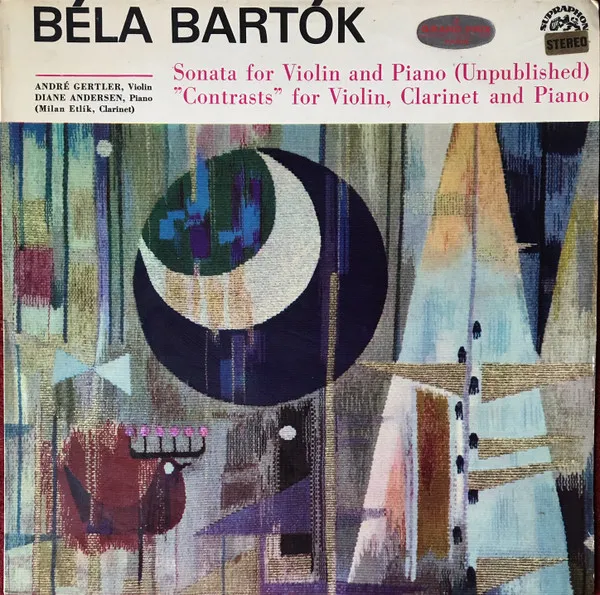 Sonata For Violin And Piano (Unpublished) / "Contrasts" For Violin, Clarinet And Piano